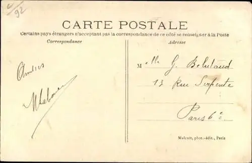 Ak Malakoff Hauts de Seine, La Mairie