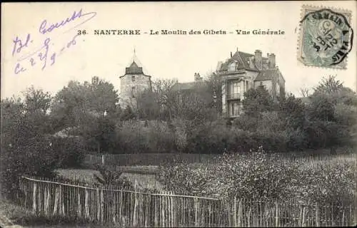 Ak Nanterre Hauts de Seine, Le Moulin des Gibets, Vue Generale