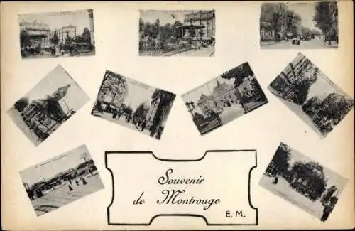 Ak Montrouge Hauts de Seine, Souvenir