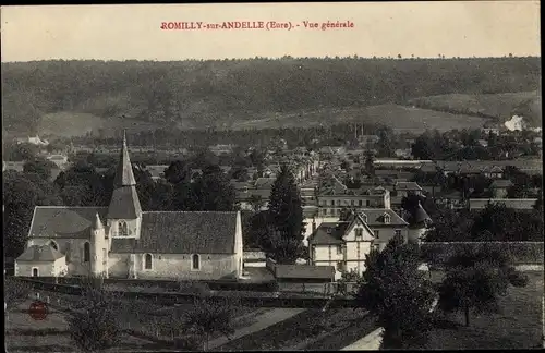 Ak Romilly sur Andelle Eure, Vue generale