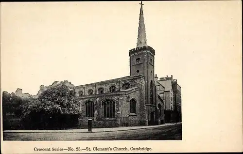Ak Cambridge East England, St. Clement's Church