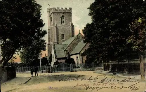 Ak Burnham on Sea Somerset, Church of St. Andrew