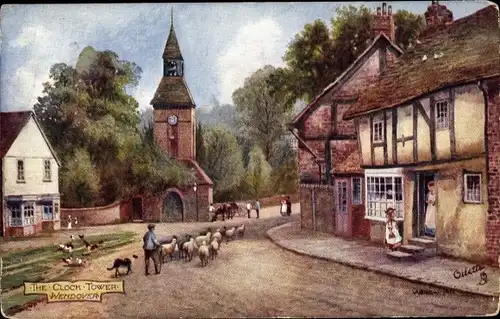 Künstler Ak Wendover Aylesbury Buckinghamshire, The Clock Tower