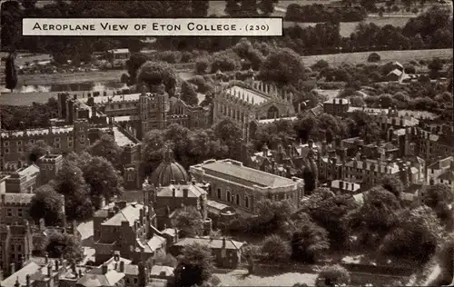 Ak Eton College England, Flugbild