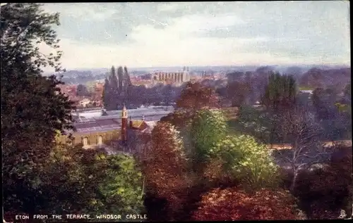 Ak Eton South East England, Eton from the Terrace, Windsor Castle, Tuck 6164