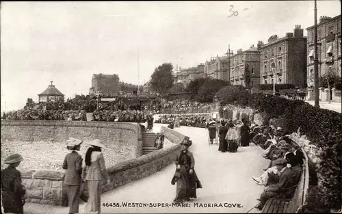 Ak Weston super Mare North Somerset England, Madeira Cove