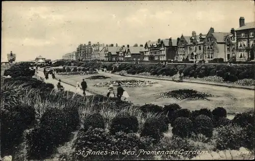 Ak Saint Anne's on the Sea Lancashire, Promenade Gardens