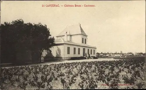 Ak Cantenac Gironde, Château Brane
