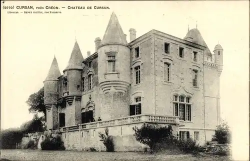 Ak Créon Gironde, Château de Cursan