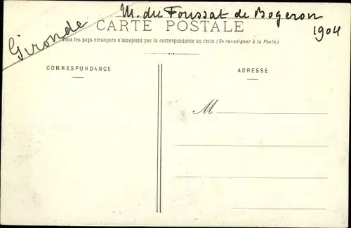 Ak Cazelle Cavignac Gironde, Château du Grand Jour