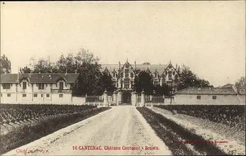 Ak Cantenac Gironde, Château