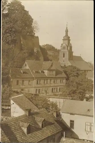 Foto Ak Sächsische Schweiz, Ortspartie, Kirche