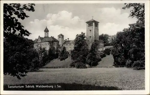 Ak Waldenburg in Sachsen, Sanatorium Schloss