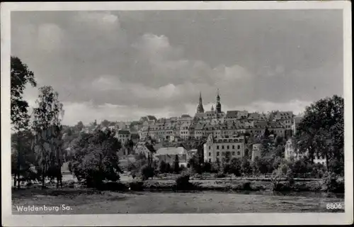 Ak Waldenburg in Sachsen, Teilansicht