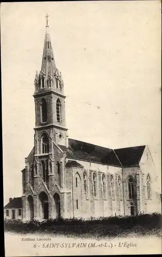 Ak Saint Sylvain Maine et Loire, L'Eglise