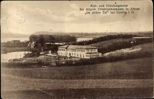 Ak Grebin in Schleswig-Holstein, Kur- und Erholungsheim Im stillen Tal