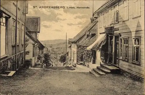 Ak Sankt Andreasberg im Oberharz, Herrnstraße