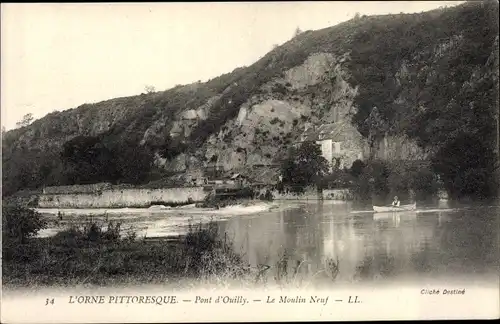Ak Pont d Ouilly Calvados, Le Moulin Neuf