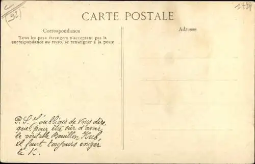 Ak Levallois Perret Hauts de Seine, Les Inondations de 1910, Maisons ecroulees rue de Courcelles