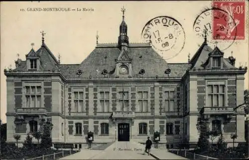 Ak Montrouge Hauts de Seine, La Mairie