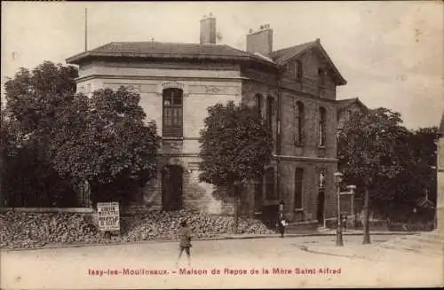 Ak Issy les Moulineaux Hauts de Seine, Maison de Repos de la Mere Saint Alfred