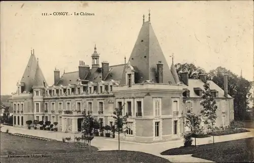 Ak Congy Marne, Le Chateau