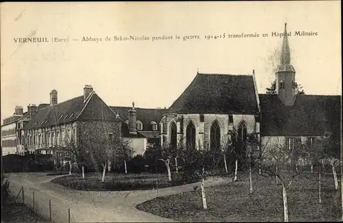 Ak Verneuil Eure, Abbaye Saint Nicolas