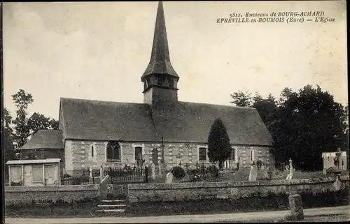 Ak Epreville en Roumois Eure, L'Eglise