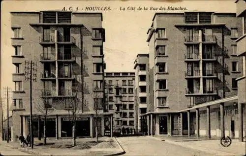 Ak Houilles Yvelines, La Cite de la Rue des Blanches