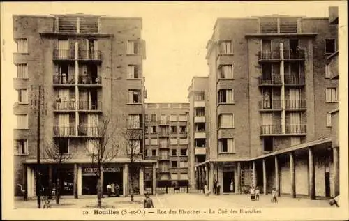 Ak Houilles Yvelines, Rue des Blanches, La Cite des Blanches