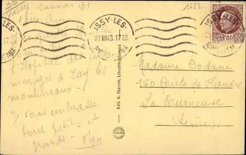 Ak Houilles Yvelines, Rue des Blanches, La Cite des Blanches