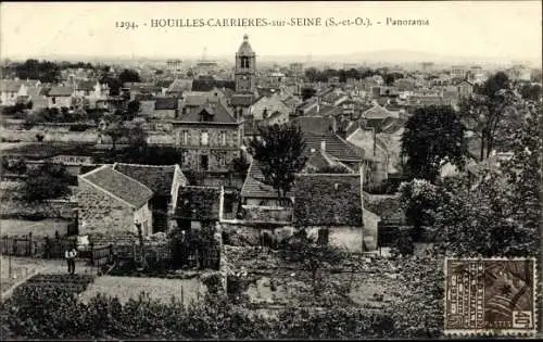 Ak Houilles Carrieres sur Seine Yvelines, Panorama