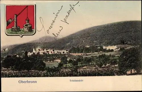 Ak Oberbronn Bas Rhin, Totalansicht