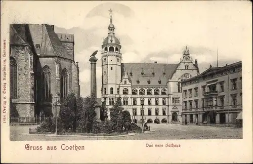Ak Köthen in Anhalt, Neues Rathaus