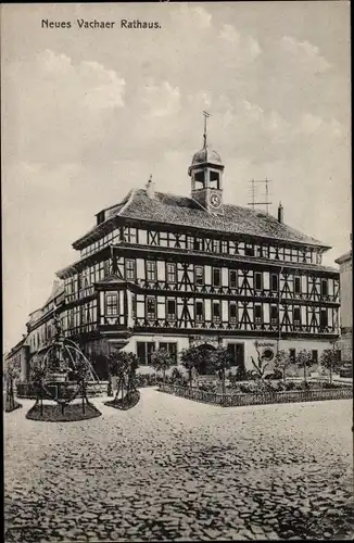 Ak Vacha Thüringen, Neues Rathaus, Ratskeller, Die Widmarkt