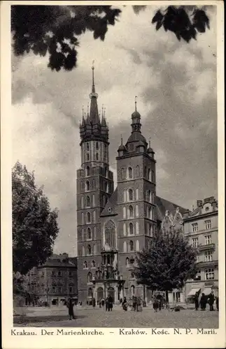 Ak Kraków Krakau Polen, Marienkirche