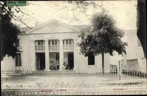 Ak Castillon Gironde, La Mairie