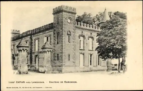 Ak Capian Langoiran Gironde, Château de Ramondon