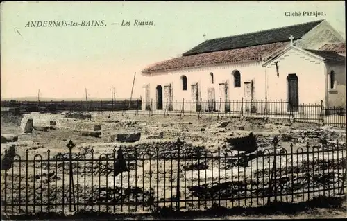 Ak Andernos les Bains Gironde, Les Ruines