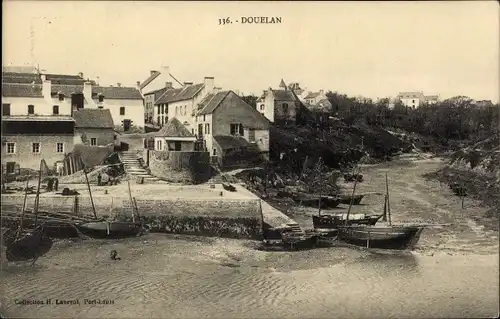 Ak Clohars Carnoët Finistère, Douelan, Partie am Hafen