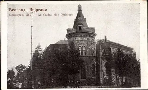 Ak Belgrad Beograd Serbien, Les Casino des Officiers