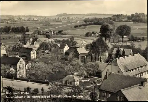 Ak Steinigtwolmsdorf Lausitz, Panorama nach Weifa