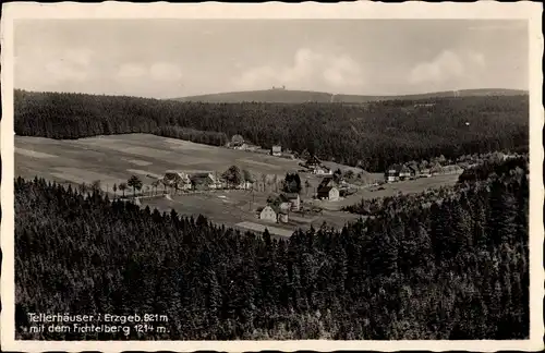 Ak Tellerhäuser Breitenbrunn Erzgebirge, Schneiders Gasthaus, Fichtelberg, Ort