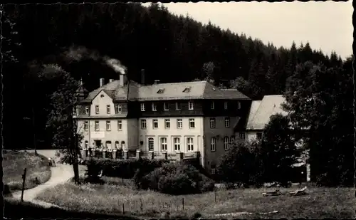 Ak Raschau Markersbach Erzgebirge, Kurheim Wolfener Mühle