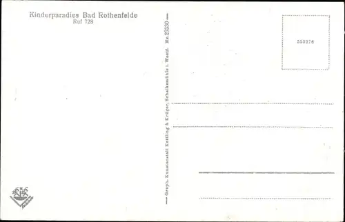 Ak Bad Rothenfelde am Teutoburger Wald, Kinderparadies