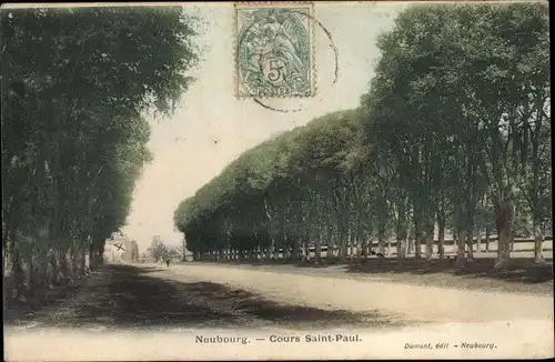 Ak Le Neubourg Eure, Cours Saint Paul