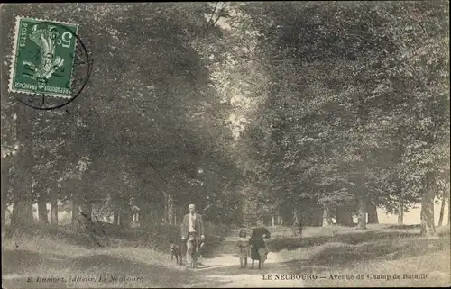 Ak Le Neubourg Eure, Avenue du Champ de Bataille