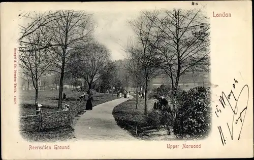Ak London City England, Recreation Ground, Upper Norwood