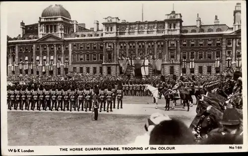 Ak London City England, The Horse Guards Parade, Trooping of the Colour