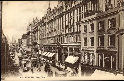 Ak London City England, The Strand